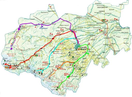 Схема Южного Кавказа