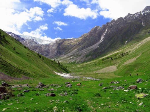 Маршрут в ущелье Терскол