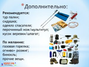 Как собрать рюкзак