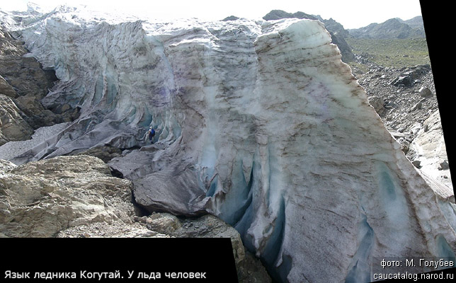 Ледник Когутай трещина