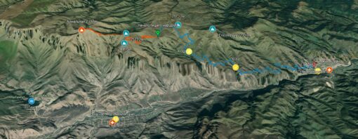 Маршрут на г. Алмалыкая