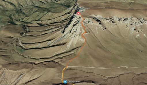 Маршрут на плато Инал-Сырт