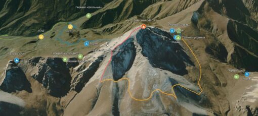 Соухаузкая (3497м.н.у.м.).